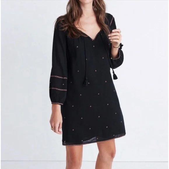 Madewell | Dresses | Madewell Signal Embroidered Shift Dress Sz S Euc |  Poshmark